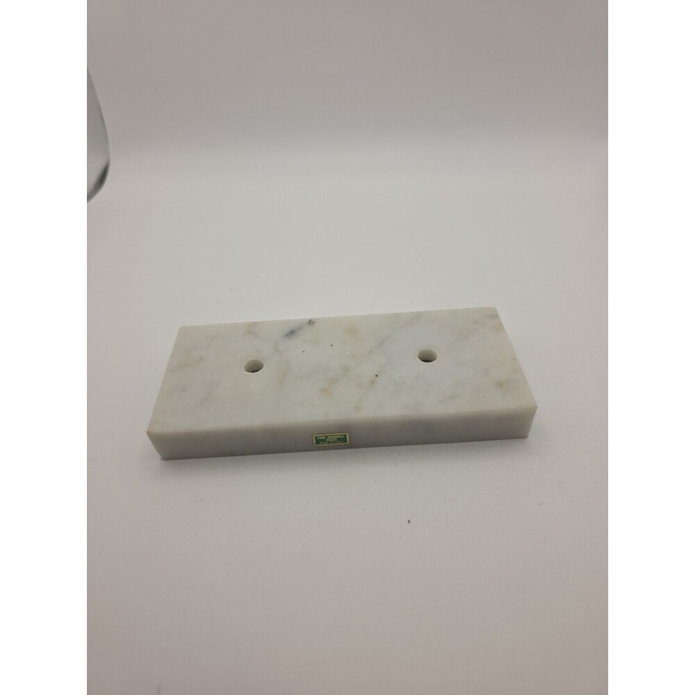 6”x2.5”x¾" White Marble Base Trophy Award FINE ITALIAN MARBLE As Is CR11